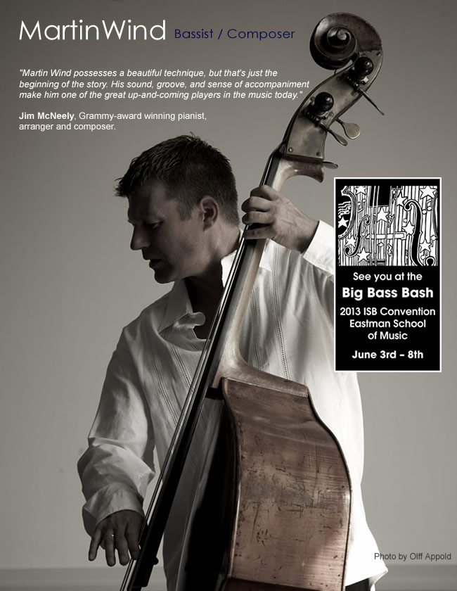 Martin Wind possesses a beautiful technique, but that is just the beginning of the story. His sound, groove, and sense of accompaniment make him one of the great up-and-coming players in the music today.