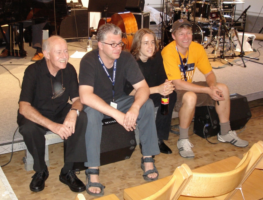 With Don Friedman (p), Matt Wilson (d), and Austin Peralta (p) at 
the 2006 Jazzbaltica Festival